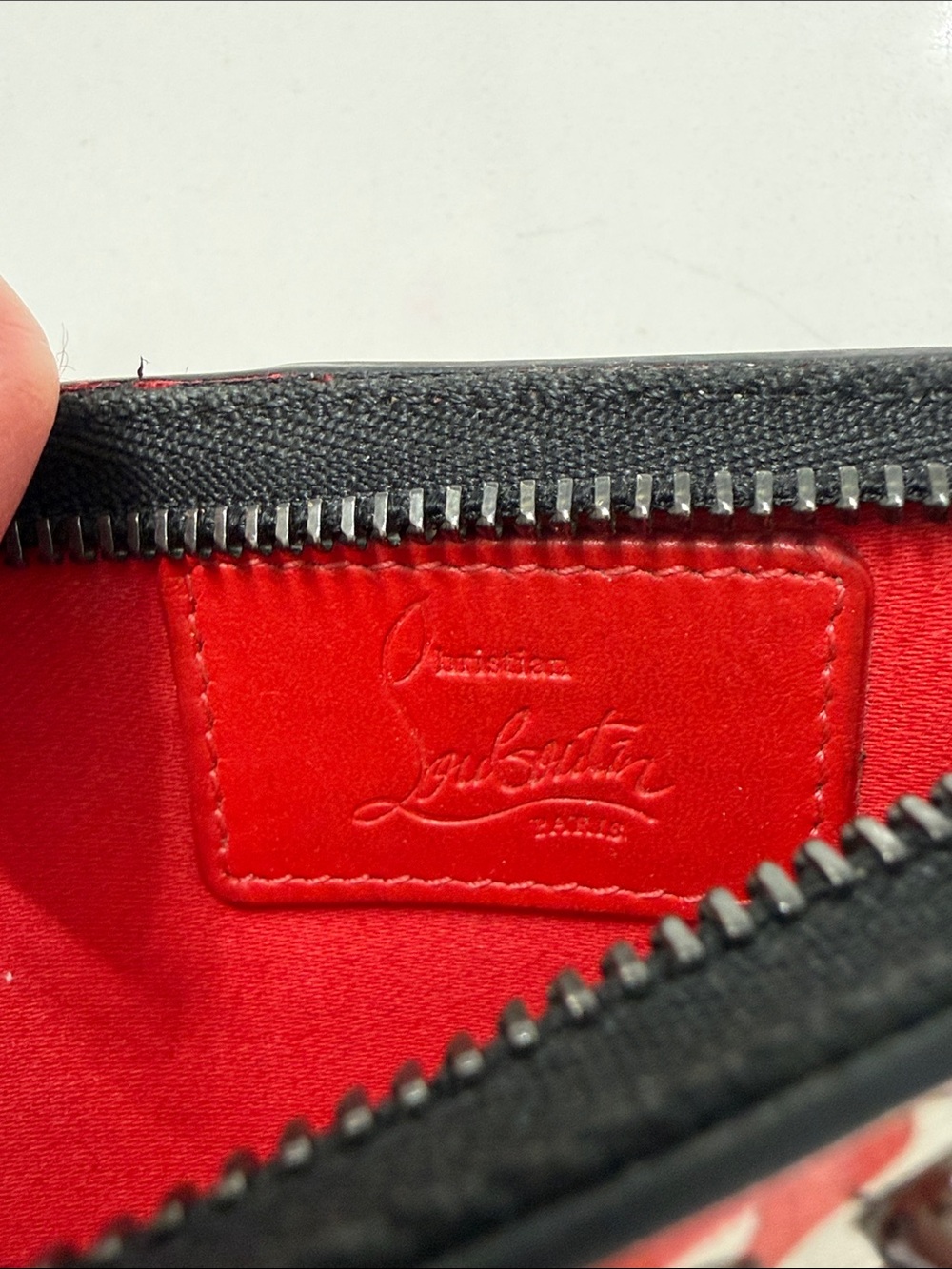 Christian Louboutin Studded Colorful Graffiti Card Holder Wallet - Picture 12 of 14